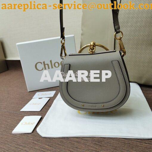 Replica Chloe Nile Bracelet Bag Grey 4