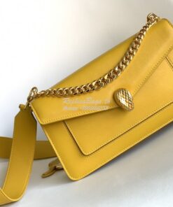 Replica Bvlgari Serpenti East-west Maxi Chain Medium Shoulder Bag Metr