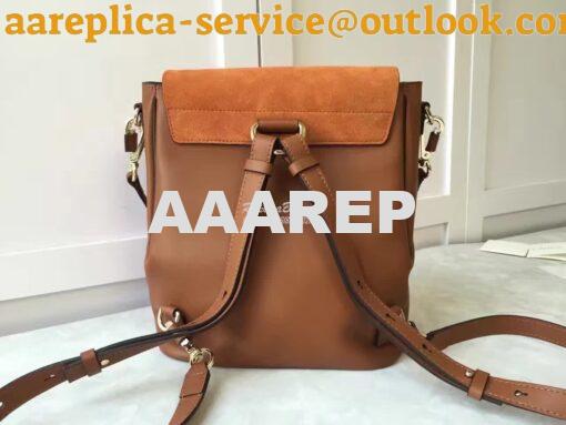 Replica Chloe Faye Backpack Tan