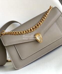 Replica Bvlgari Serpenti East-west Maxi Chain Medium Shoulder Bag Metr