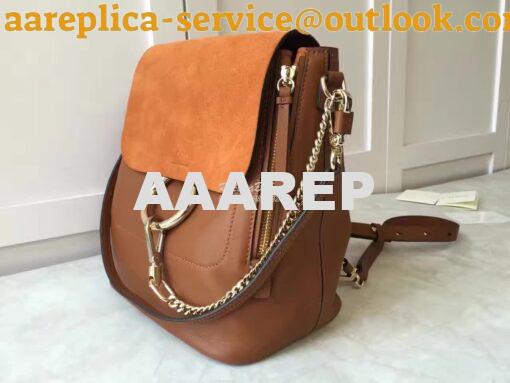 Replica Chloe Faye Backpack Tan 8