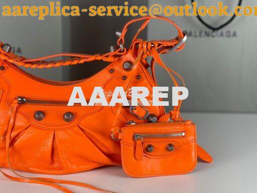 Replica Balenciaga Le Cagole XS S Shoulder Bag in Lambskin Orange 6713 5