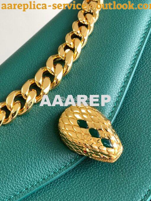 Replica Bvlgari Serpenti East-west Maxi Chain Medium Shoulder Bag Grai 3