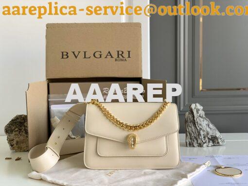 Replica Bvlgari Serpenti Forever Small Maxi Chain Crossbody Bag 291050 4