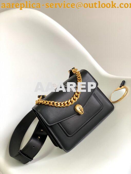 Replica Bvlgari Serpenti Forever Small Maxi Chain Crossbody Bag 291050