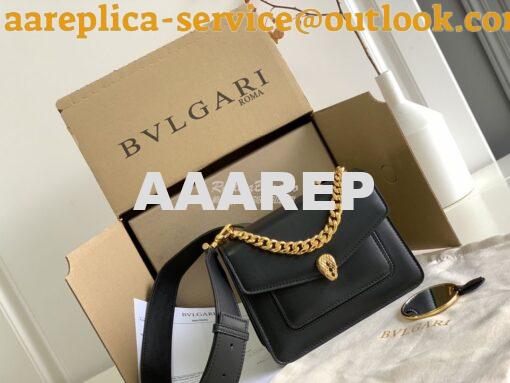 Replica Bvlgari Serpenti Forever Small Maxi Chain Crossbody Bag 291050 2