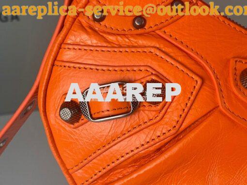 Replica Balenciaga Le Cagole XS S Shoulder Bag in Lambskin Orange 6713 20