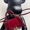 Replica Balenciaga Hourglass Top Handle Bag In Shiny Crocodile Embosse 34