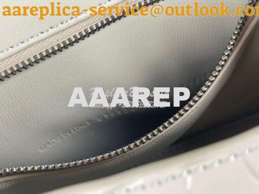 Replica Balenciaga Hourglass Top Handle Bag In Shiny Crocodile Embosse 28