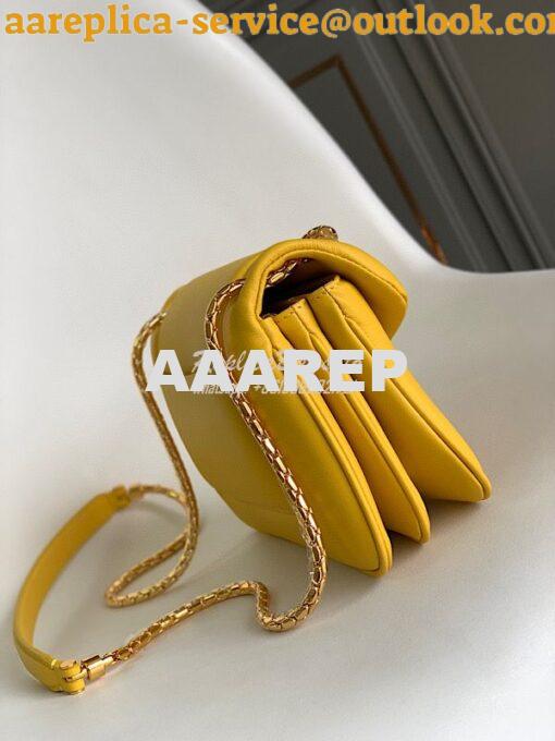 Replica Bvlgari Serpenti Reverse Small Shoulder Bag 292612 Yellow 2