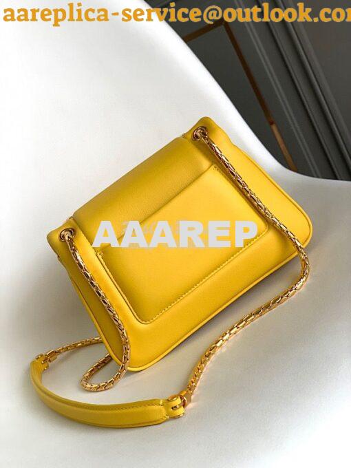 Replica Bvlgari Serpenti Reverse Small Shoulder Bag 292612 Yellow 3