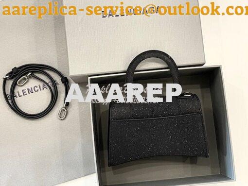 Replica Balenciaga Hourglass XS S Top Handle Handbag In Glitter 592833 3