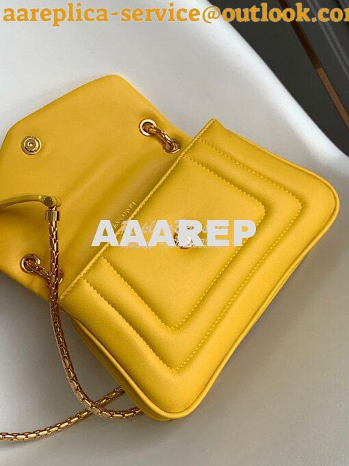 Replica Bvlgari Serpenti Reverse Small Shoulder Bag 292612 Yellow 4