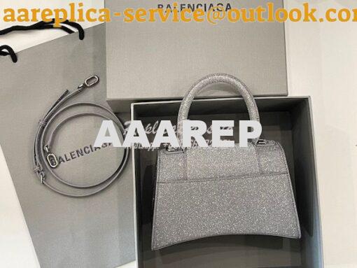 Replica Balenciaga Hourglass XS S Top Handle Handbag In Glitter 592833 15