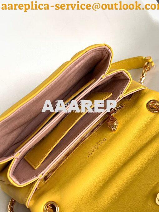 Replica Bvlgari Serpenti Reverse Small Shoulder Bag 292612 Yellow 8