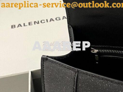 Replica Balenciaga Hourglass XS S Top Handle Handbag In Glitter 592833 16