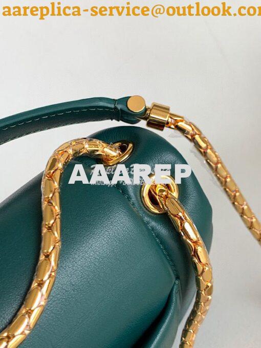 Replica Bvlgari Serpenti Reverse Small Shoulder Bag 292612 Green 9