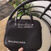 Replica Balenciaga Printed Textured-Leather Shopping Tote XXS White 11