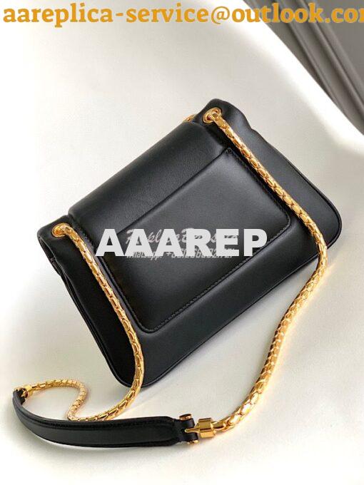 Replica Bvlgari Serpenti Reverse Small Shoulder Bag 292612 Black 4