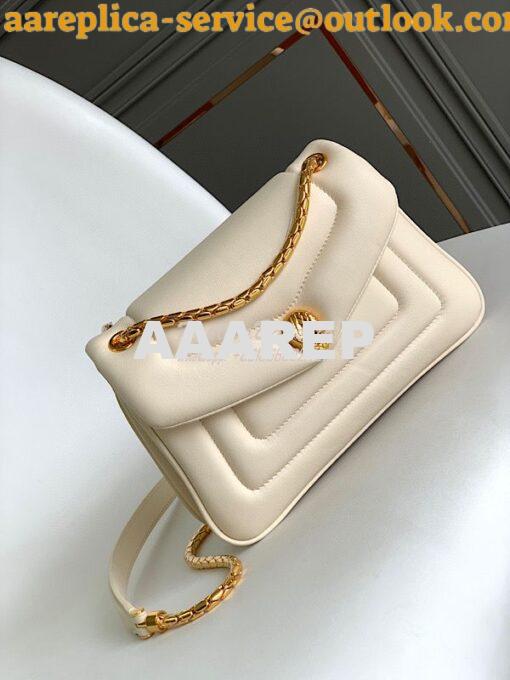 Replica Bvlgari Serpenti Reverse Small Shoulder Bag 292612 Ivory 2