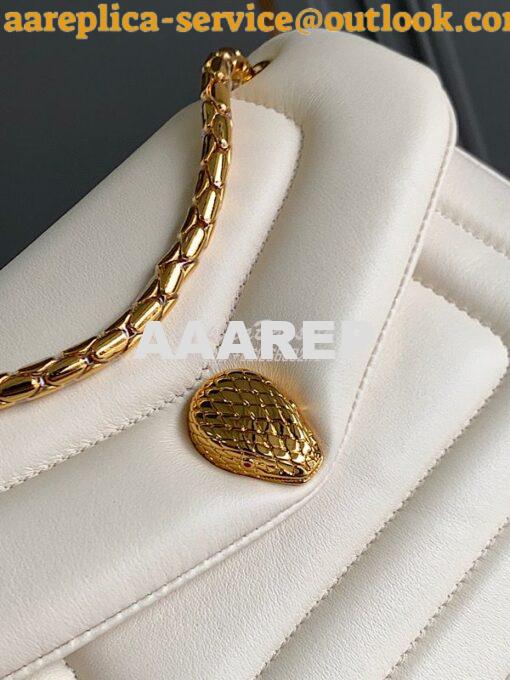 Replica Bvlgari Serpenti Reverse Small Shoulder Bag 292612 Ivory 6