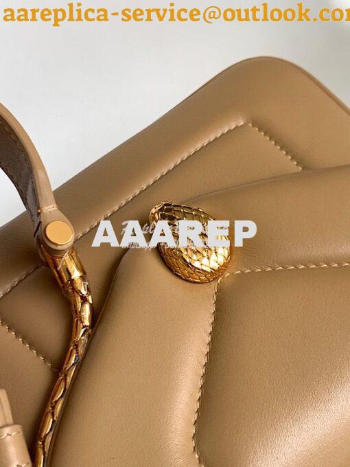 Replica Bvlgari Serpenti Reverse Top Handle 292127 Brown 8