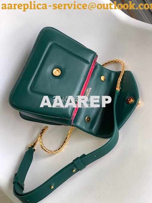 Replica Bvlgari Serpenti Reverse Top Handle 292127 Green 7