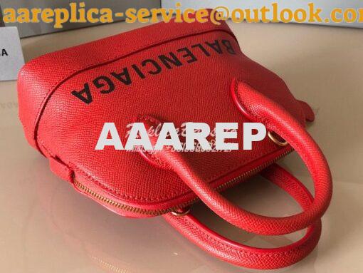 Replica Balenciaga Ville Top Handle Bag In Red Small Grain Calfskin 55 4