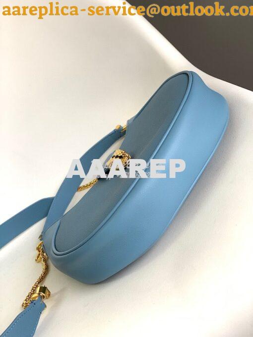 Replica Bvlgari Serpenti Ellipse Shoulder Bag 291636 sapphire blue 6