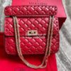 Replica Valentino Garavani Rockstud Spike Quilted Leather Chain bag in 17