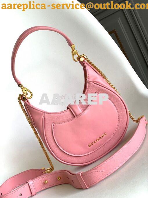 Replica Bvlgari Serpenti Ellipse Shoulder Bag 291636 Quartz Pink 3