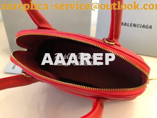 Replica Balenciaga Ville Top Handle Bag In Red Small Grain Calfskin 55 15