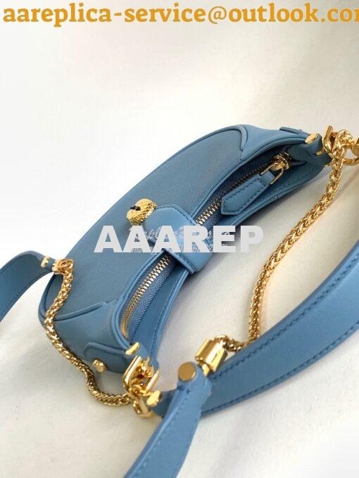 Replica Bvlgari Serpenti Ellipse Shoulder Bag 291636 sapphire blue 18