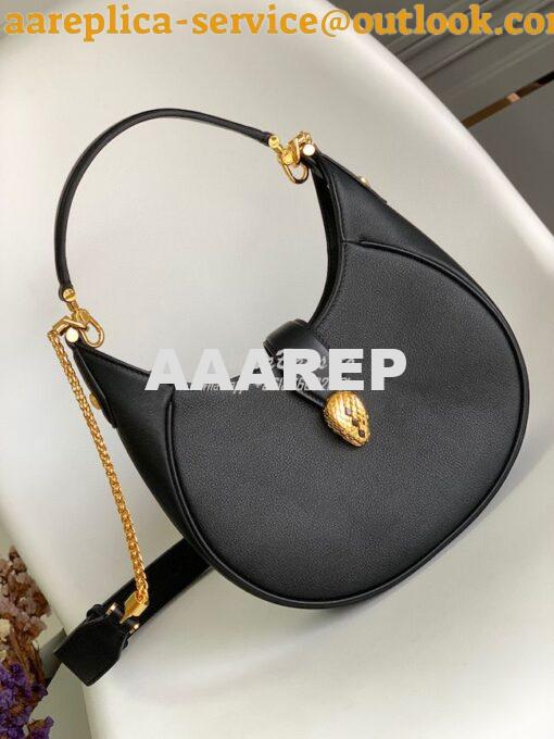 Replica Bvlgari Serpenti Ellipse Shoulder Bag 291636 Black 2