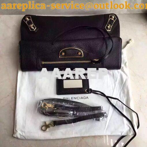 Replica Balenciaga Metallic Edge Envelope Black 6