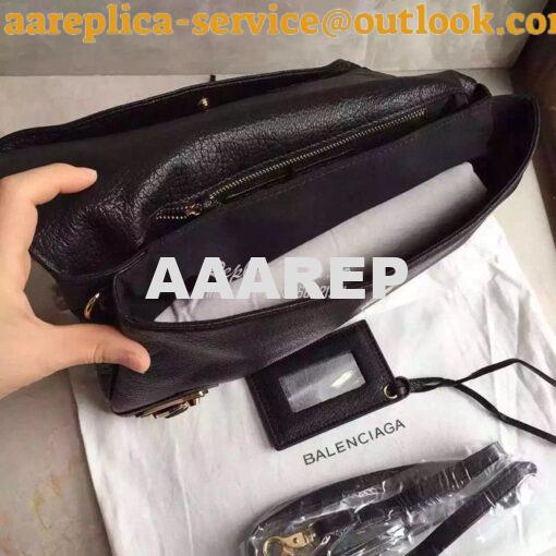 Replica Balenciaga Metallic Edge Envelope Black 8