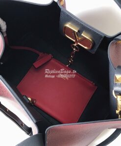 Replica Valentino Garavani Vlogo Escape Grainy Calfskin Shopper SW2B0D 2