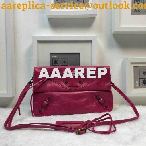 Replica Balenciaga Classic Envelope Strap Rosy PInk 2