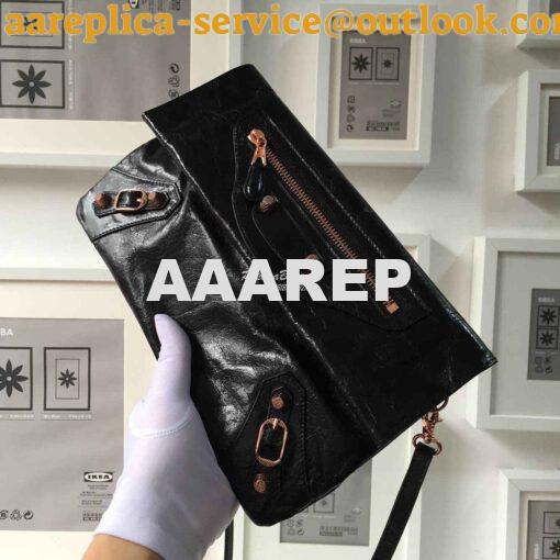 Replica Balenciaga Classic Envelope Strap Black 2