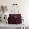 Replica Valentino Garavani Medium VRing Grainy Calfskin Chain Bag RW0B 14