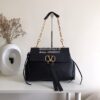 Replica Valentino Garavani Medium VRing Grainy Calfskin Chain Bag RW0B 13