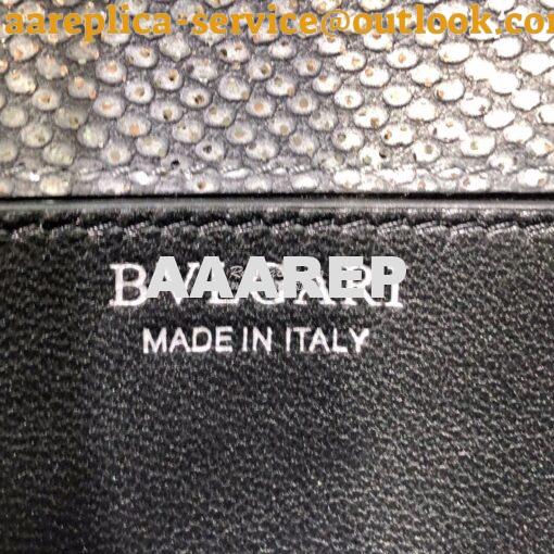 Replica Bvlgari Serpenti Forever Pochette Chain 290329 Charcoal Diamon 6