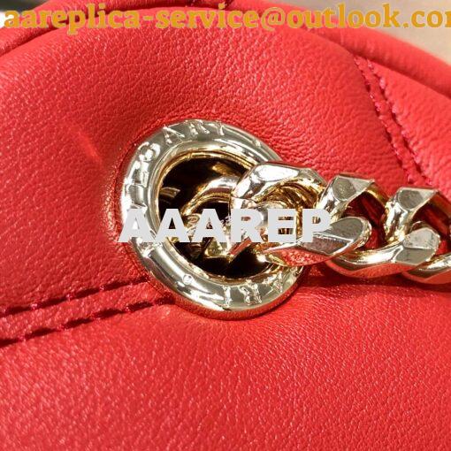 Replica Bvlgari Serpenti Serpenti Cabochon Backpack 288735 Red 6