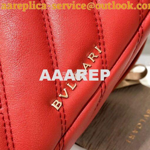 Replica Bvlgari Serpenti Serpenti Cabochon Backpack 288735 Red 7