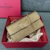 Replica Valentino VLogo Signature Grainy Calfskin Wallet With Chain 5W 11