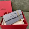 Replica Valentino VLogo Signature Grainy Calfskin Wallet With Chain 5W 10