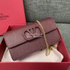 Replica Valentino VLogo Signature Grainy Calfskin Wallet With Chain 5W 10