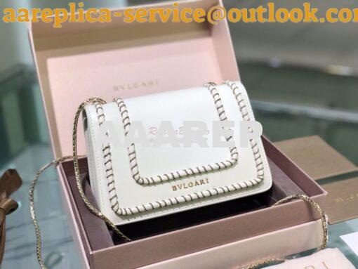 Replica Bvlgari Serpenti Forever Mini Bag with Woven Chain Décor 28804 5