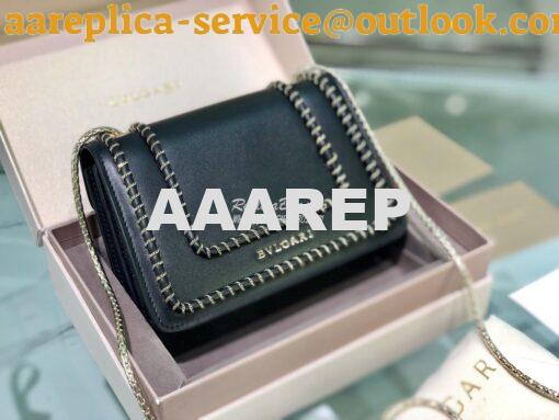 Replica Bvlgari Serpenti Forever Mini Bag with Woven Chain Décor 28804 7