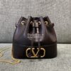 Replica Valentino Mini Bucket Bag In Nappa Leather with VLogo Signatur 10